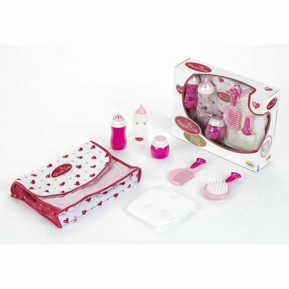 Accessoires pour poupées Princess Coralie Bag with Diapers Klein PRINCESS CORALIE (26 x 20 x 7 cm)