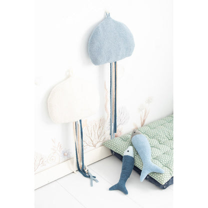 Set of soft toys Crochetts Blue White Jellyfish 40 x 95 x 8 cm 2 Pieces