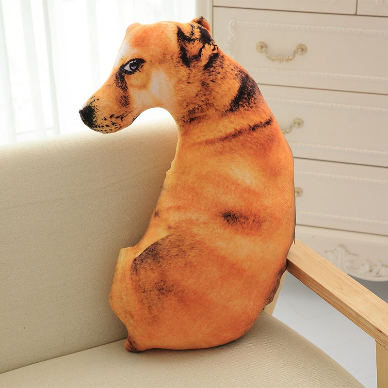 Peluche chien 3D animaux en forme de coussin imprimer https://mapeluchedoudou.com shiba