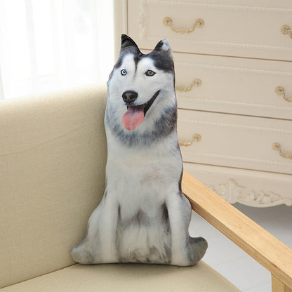 Peluche chien 3D animaux en forme de coussin imprimer https://mapeluchedoudou.com husky