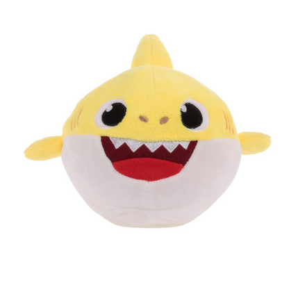 Baby Shark jaune la peluche requin nounours musicale pour enfant - MaPelucheDoudou https://mapeluchedoudou.com